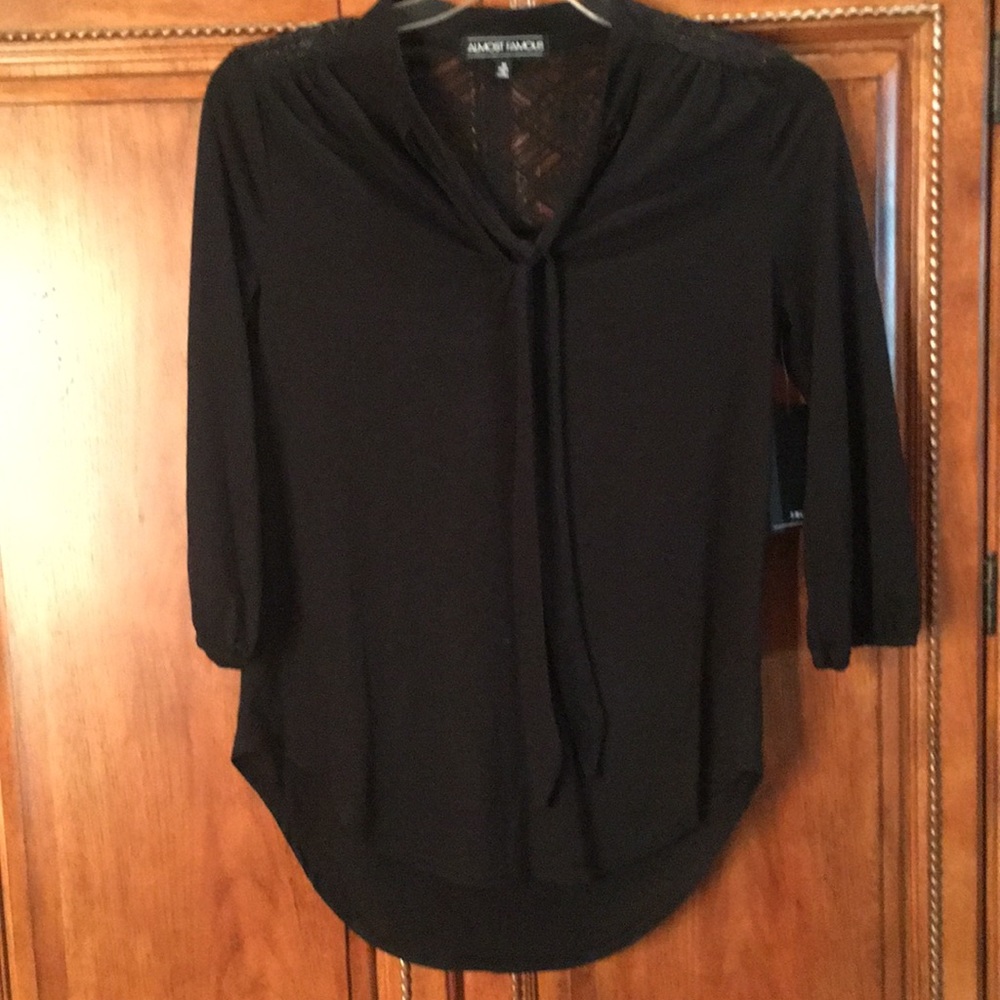 Black 3/4 length blouse